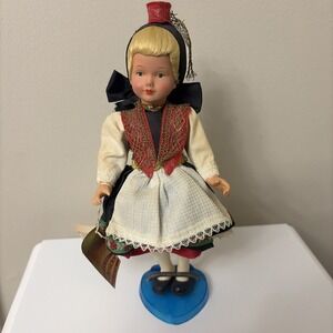 Vintage Schmider Original Trachten German Doll – 9", Monika, collectible